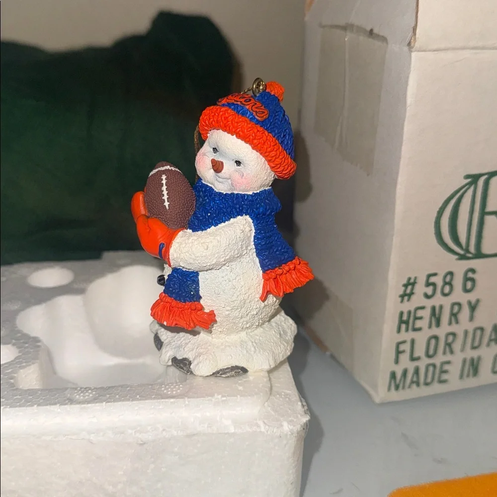 University of Florida Gators Snowman Football Figurine Ornament - Picture 5 of 5